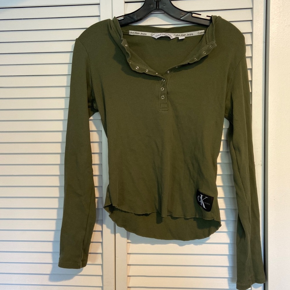 CALVIN KLEIN Green shirt